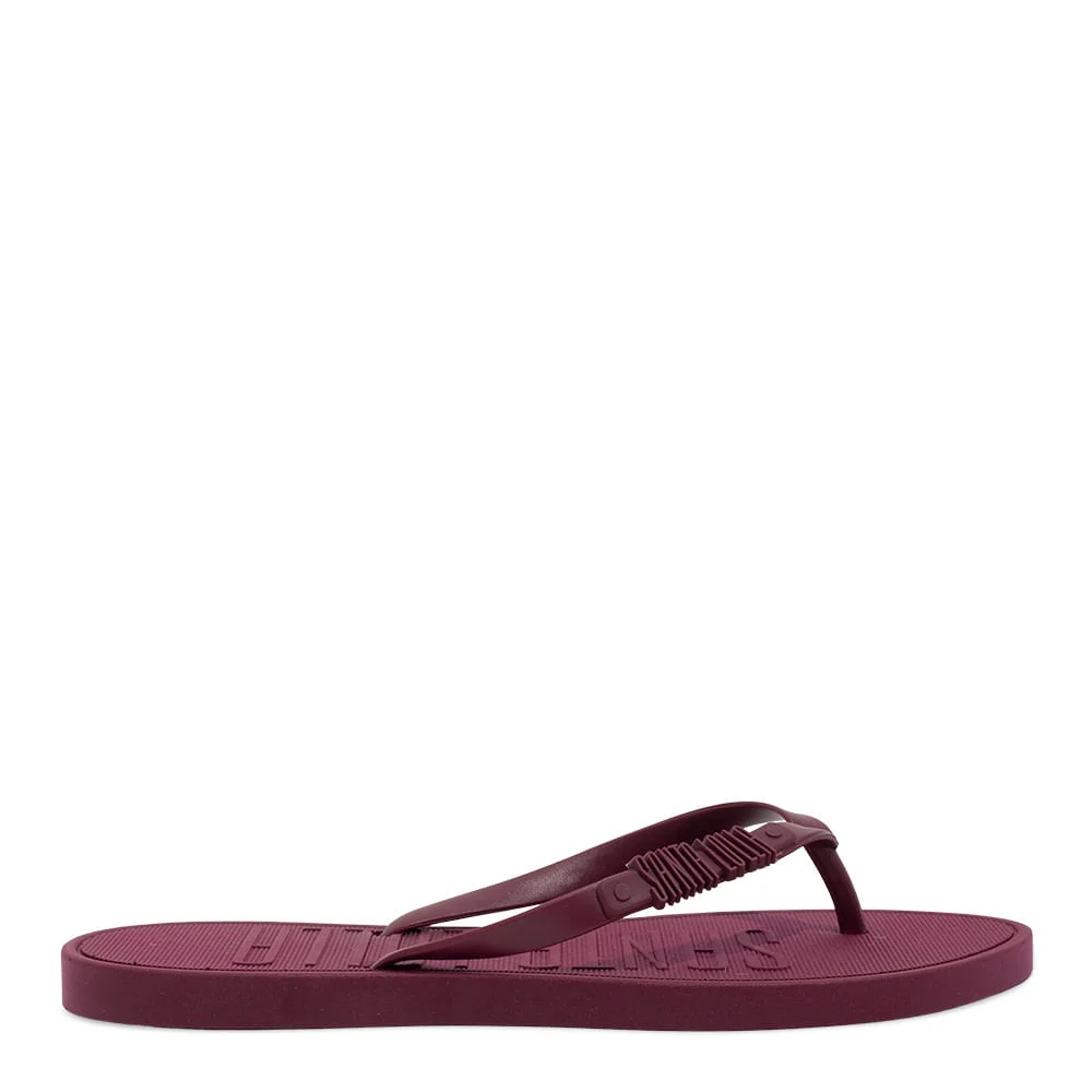 Chinelo Flip Flop Borracha Vermelho Merlot - vista 1 de 4