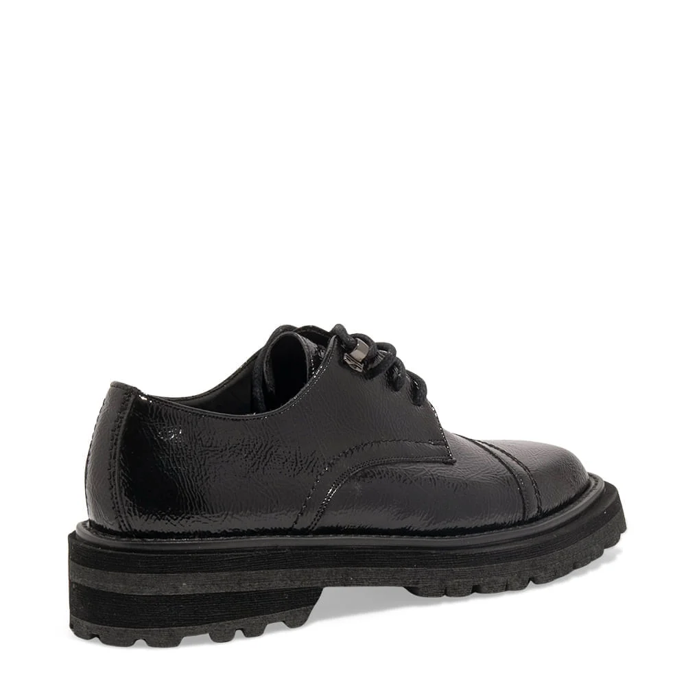 Mocassim Tratorado Verniz Glossy Preto - vista 3 de 4