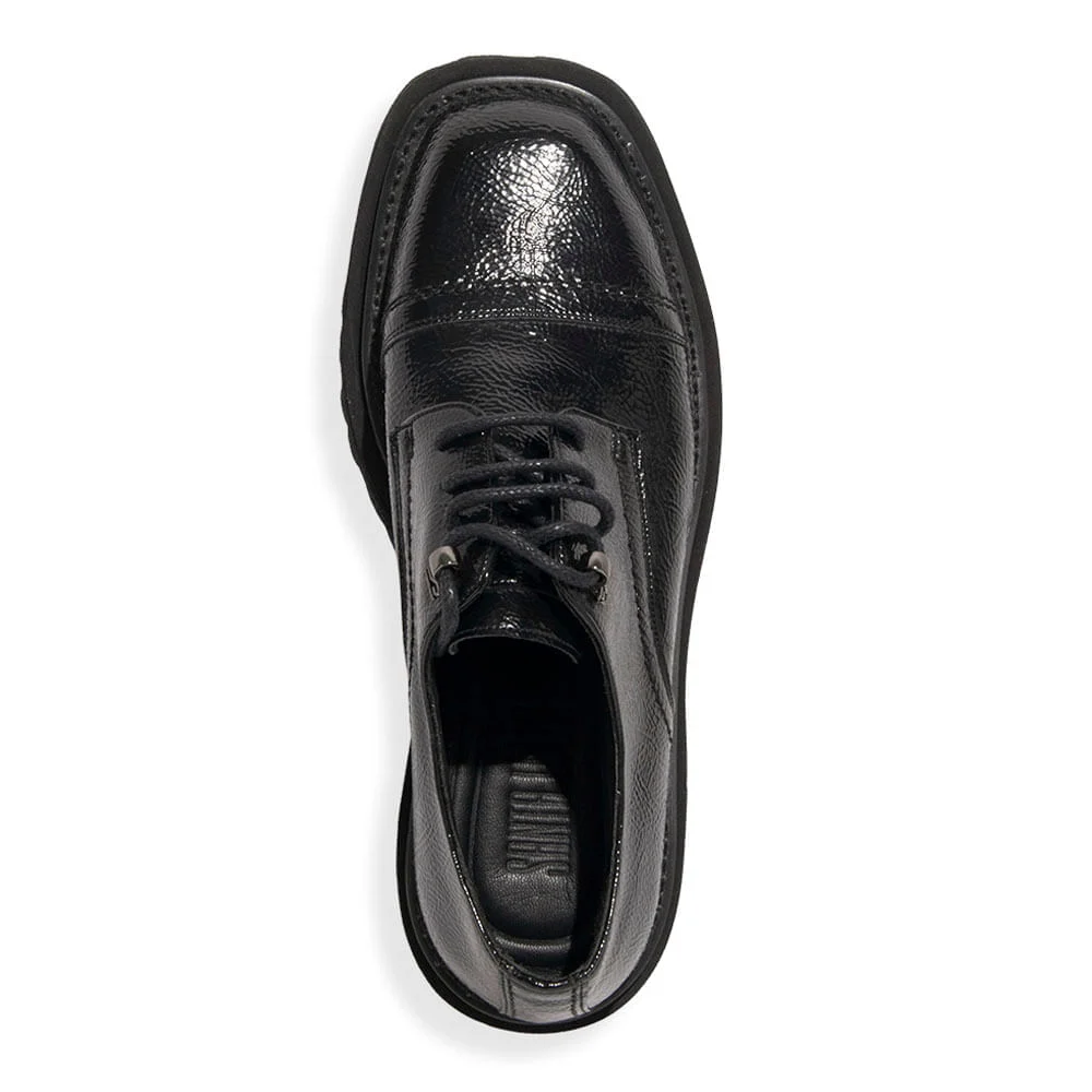 Mocassim Tratorado Verniz Glossy Preto - vista 4 de 4