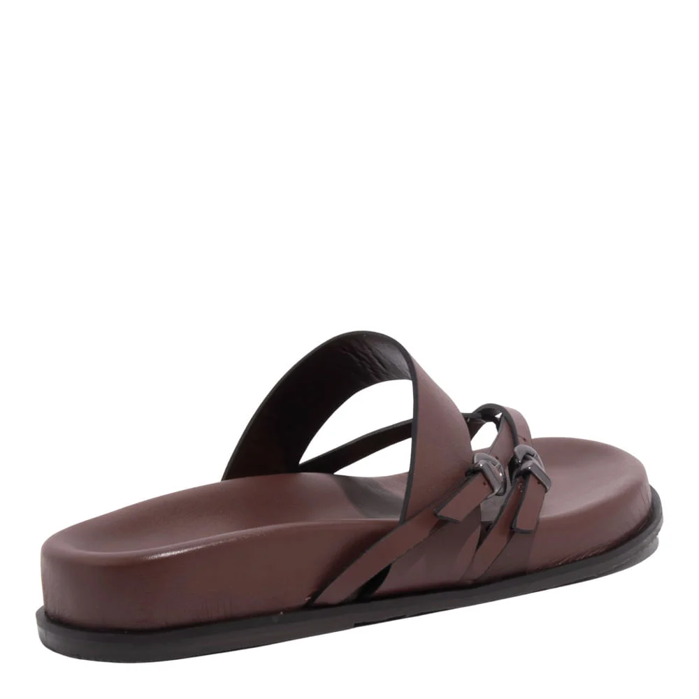 Papete Couro Confort Marrom Dark Cocoa - vista 3 de 4