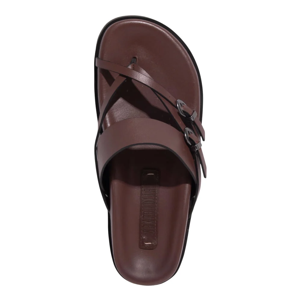 Papete Couro Confort Marrom Dark Cocoa - vista 4 de 4