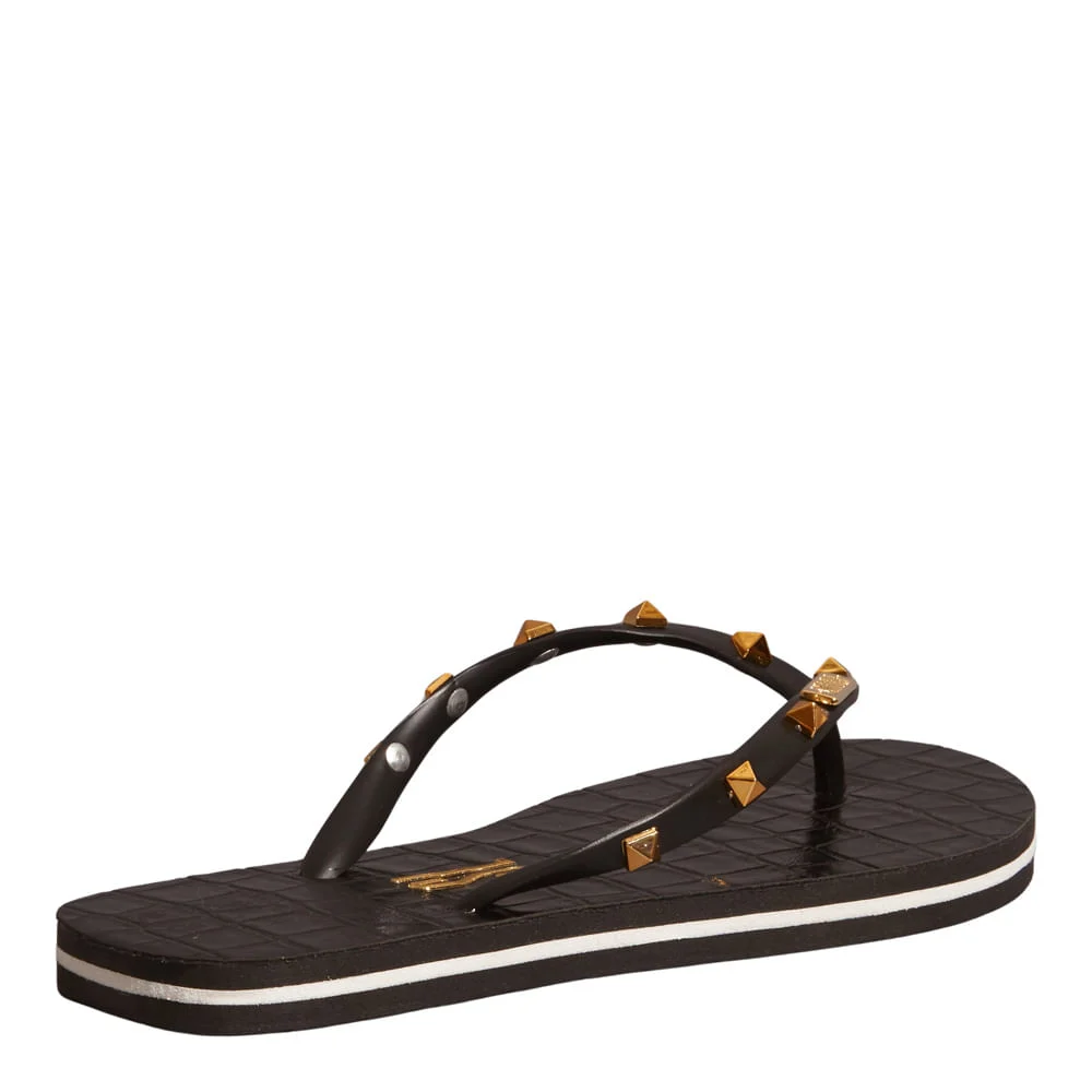 Chinelo Flip Flop Crocodiles Tachas Spike Preto - vista 3 de 3