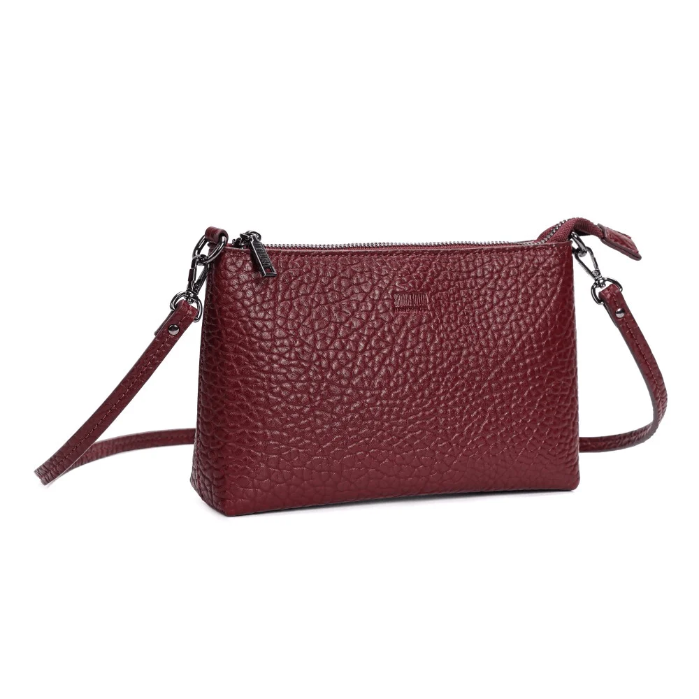 Bolsa Clutch Pequena Floater Vermelho Ruby Alça Transversal - vista 2 de 7