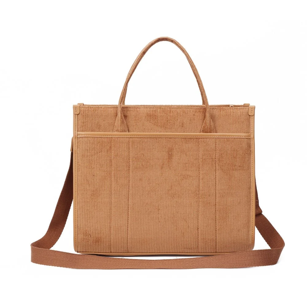 Bolsa Veludo Caramelo Alça Dupla - vista 5 de 8