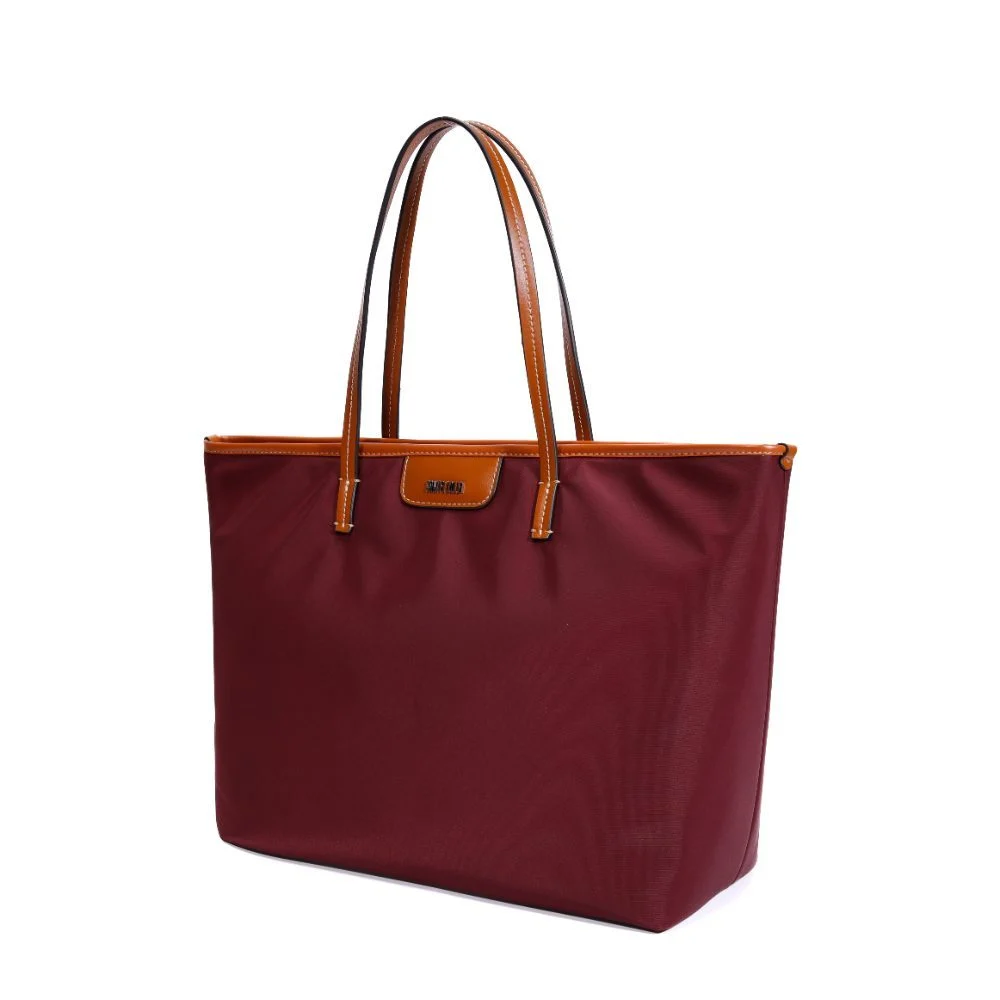 Bolsa Shopper Universitária Nylon Vermelho Ruby - vista 3 de 6