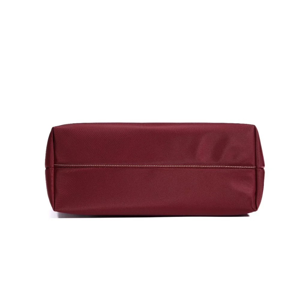 Bolsa Shopper Universitária Nylon Vermelho Ruby - vista 5 de 6