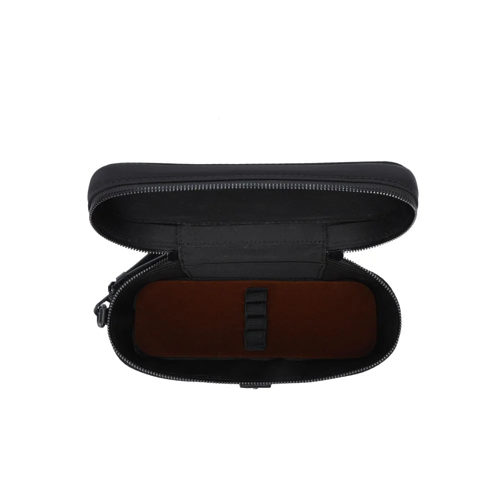Necessaire Nylon Preta Alça De Mão - vista 4 de 5