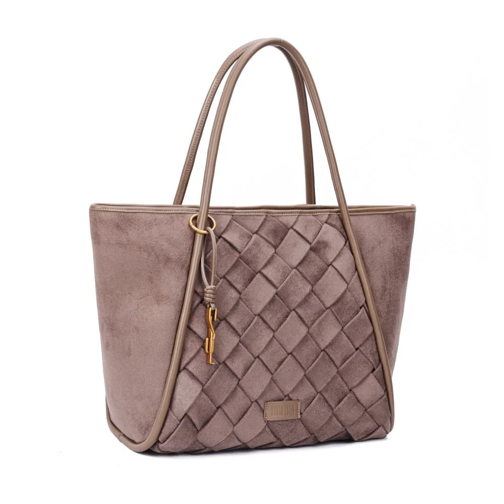 Bolsa Camurça Cinza Alça De Ombro - vista 2 de 7