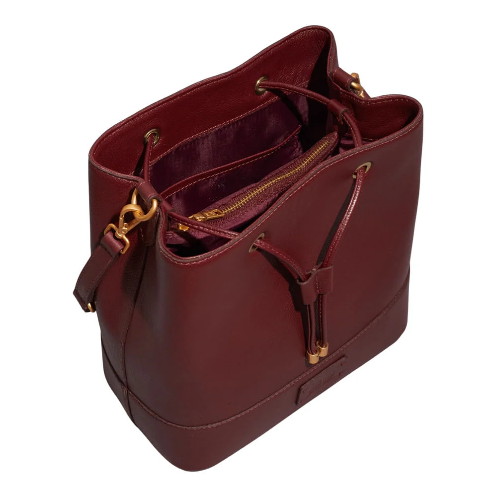 Bolsa Couro Floater Vermelha Ruby Alça De Ombro - vista 3 de 3