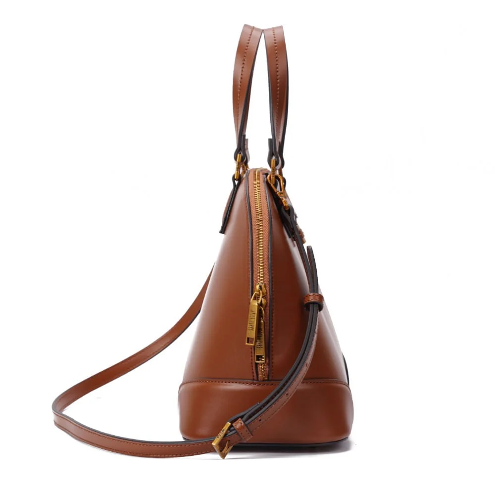 Bolsa Soft Marrom Safari Alça Dupla - vista 4 de 7
