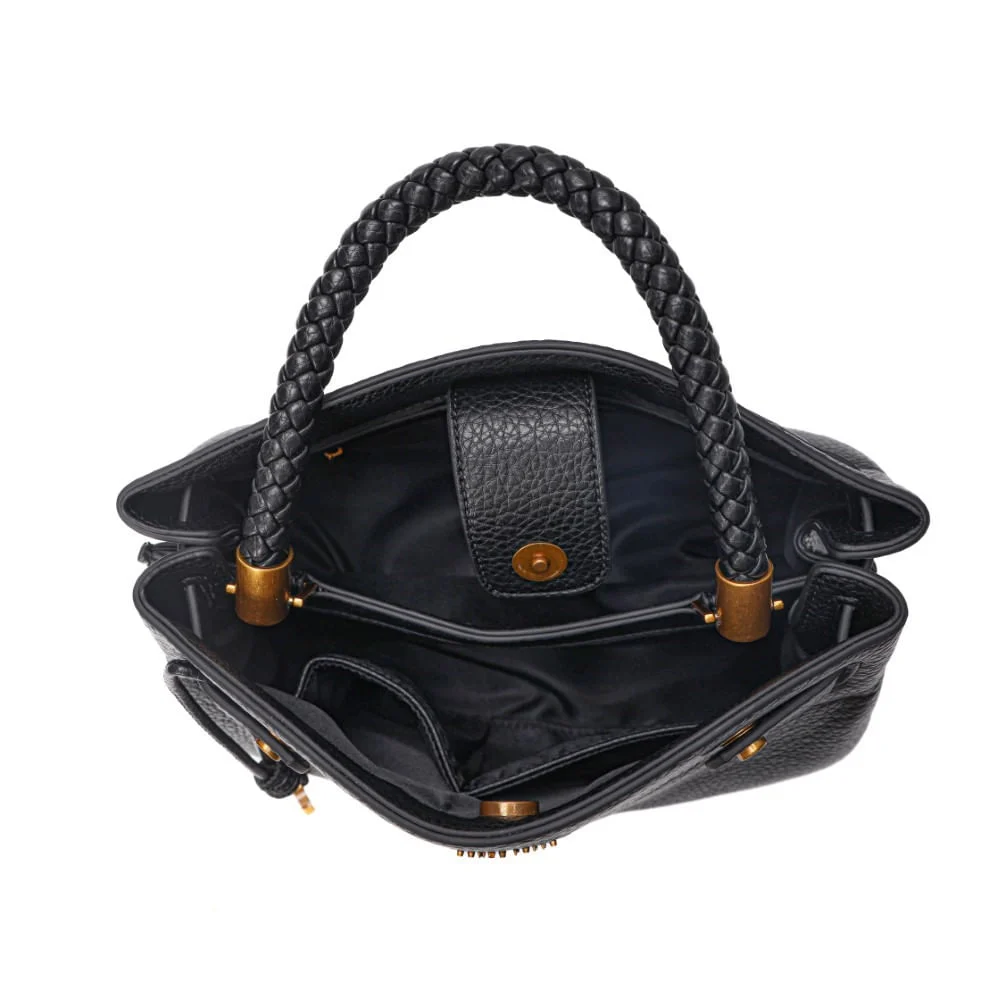 Bolsa Tote Floater Preta Alça Dupla - vista 5 de 8