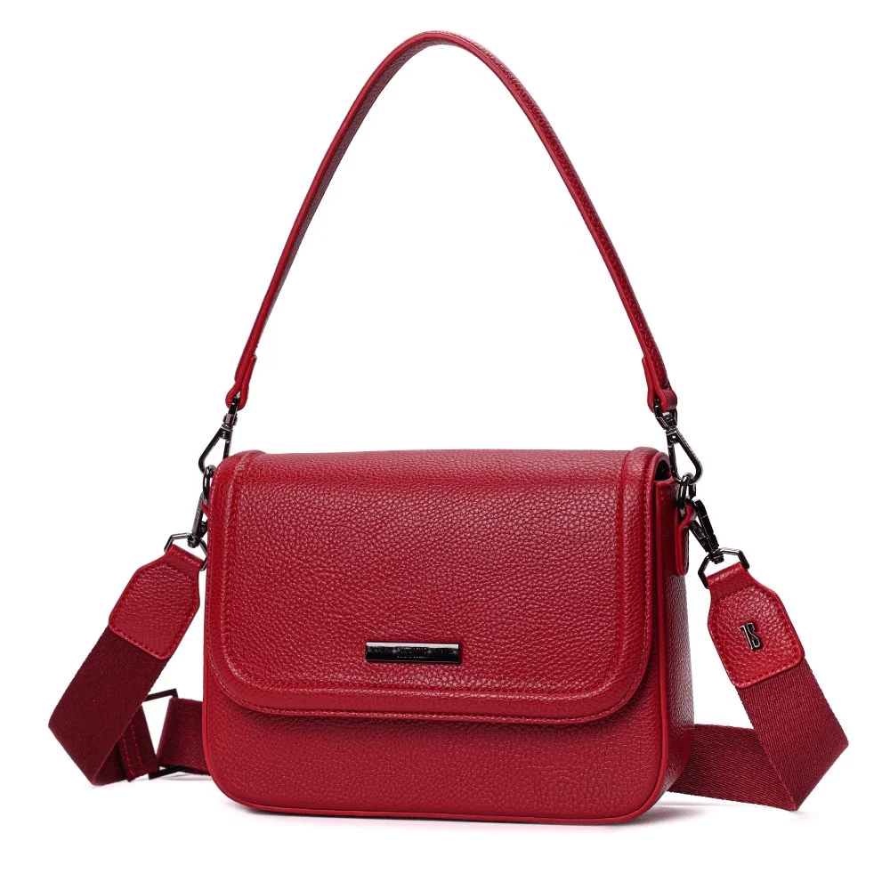 Bolsa Pequena Vermelho Ruby Soft Alça De Ombro - vista 3 de 7