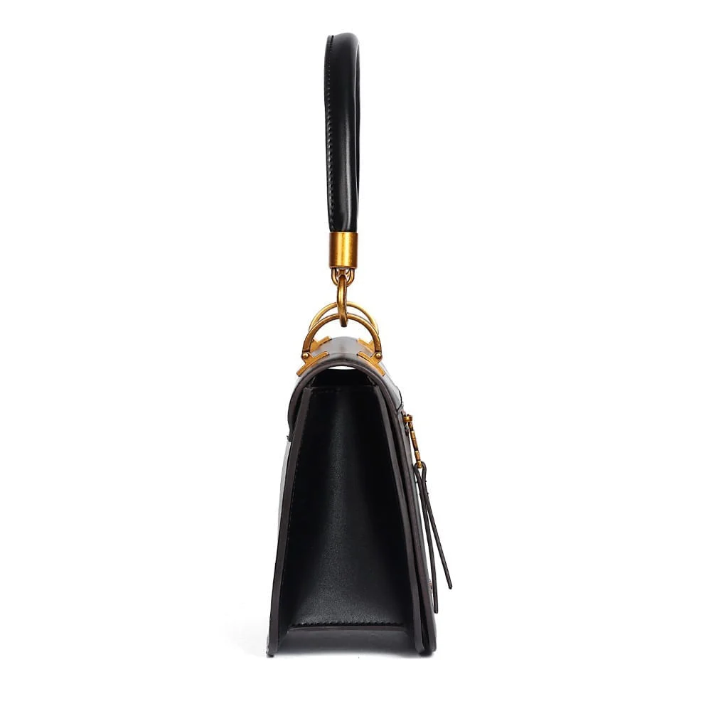 Bolsa Soft Preta Alça De Ombro - vista 5 de 9