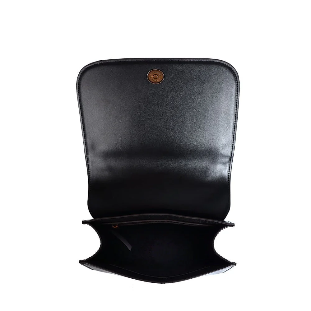 Bolsa Soft Preta Alça De Ombro - vista 6 de 9