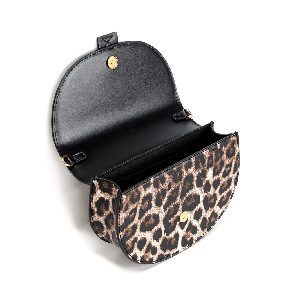 Bolsa  Pequena Estampa Animal Print Onça Alça Dupla - vista 4 de 4