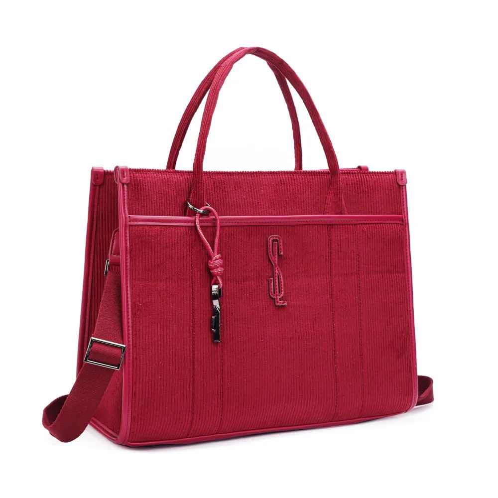 Bolsa Veludo Vermelho Ruby Alça Dupla - vista 2 de 9
