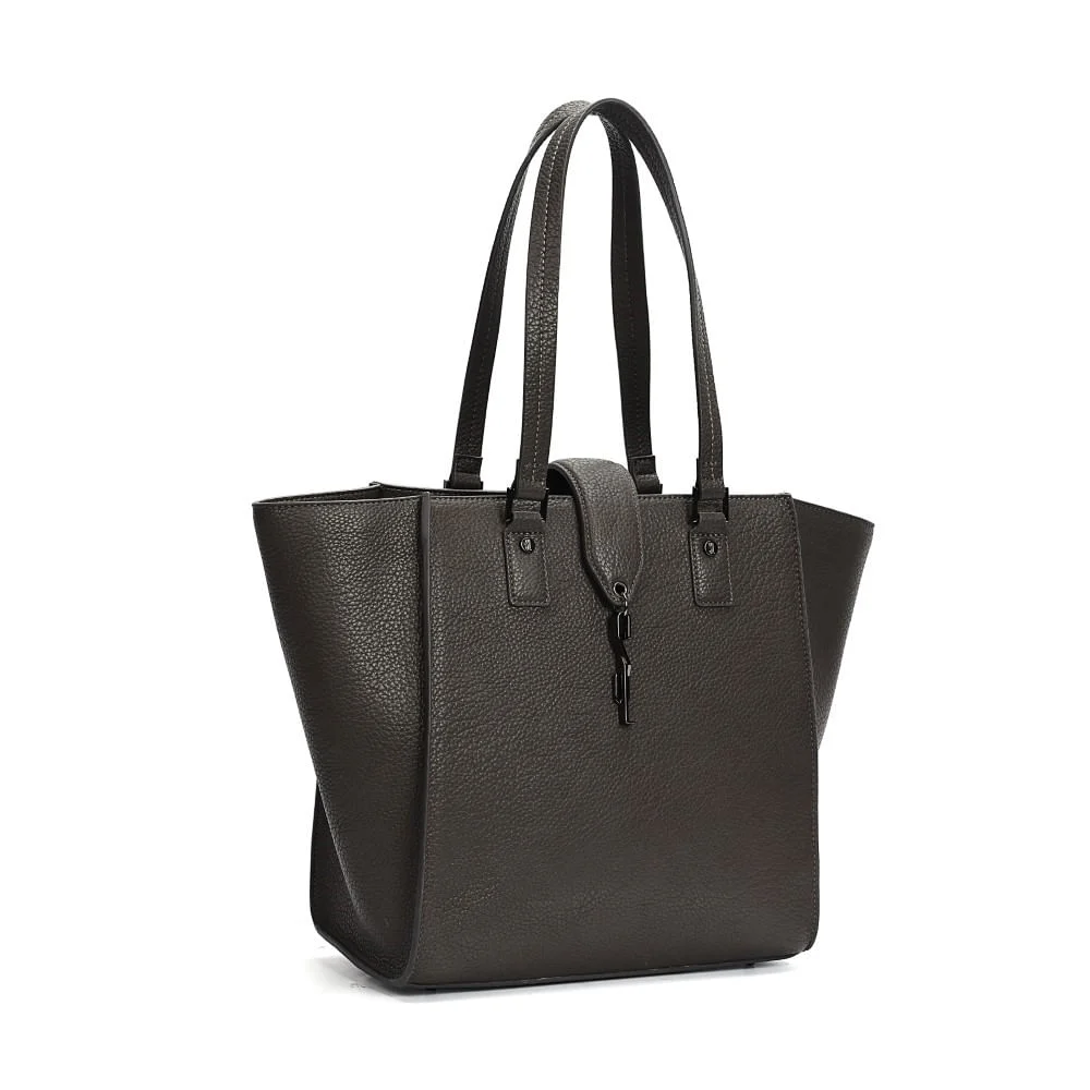 Bolsa Shopper Floater Cinza Escuro Alça De Ombro - vista 2 de 6