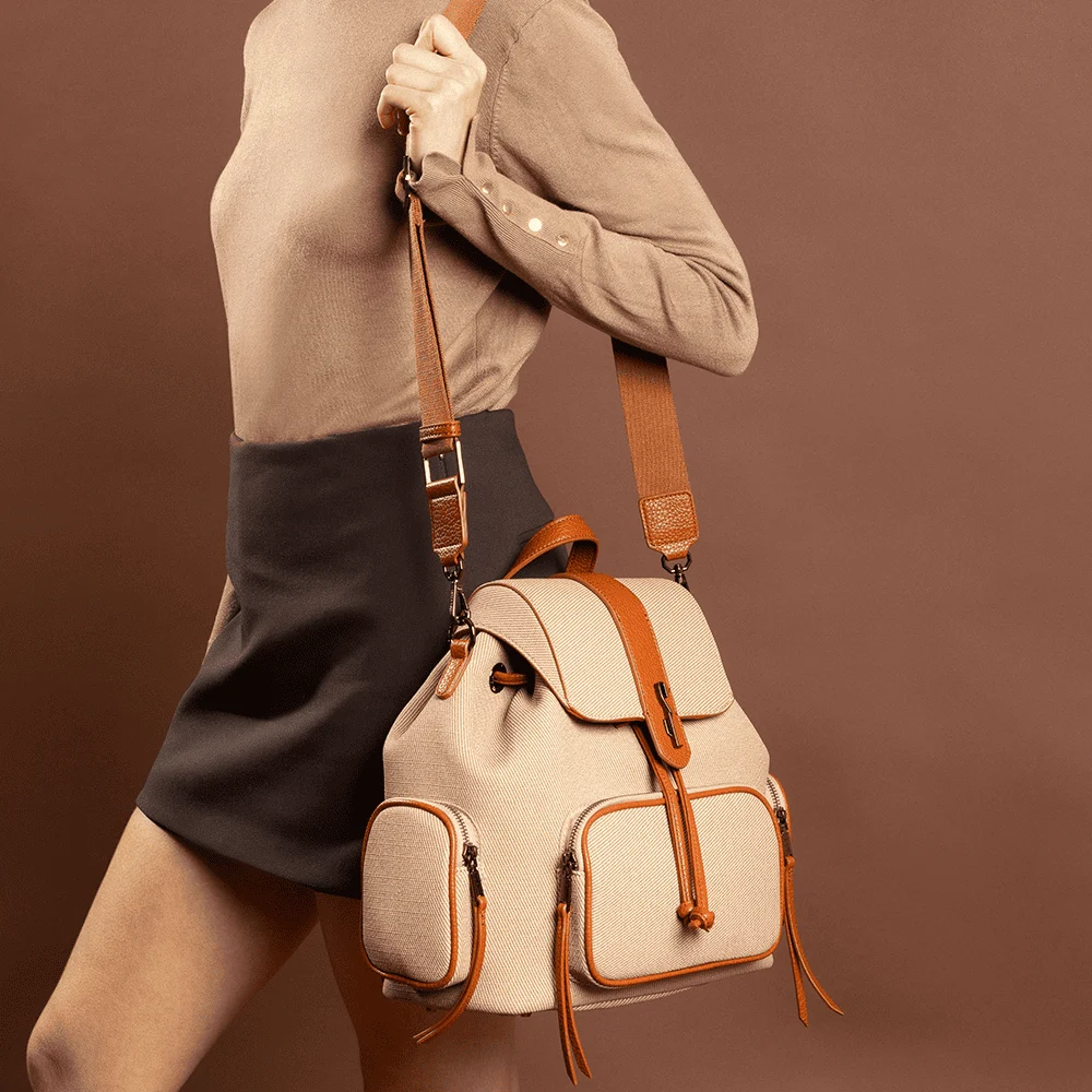 Mochila material canvas new safari - vista 2 de 8