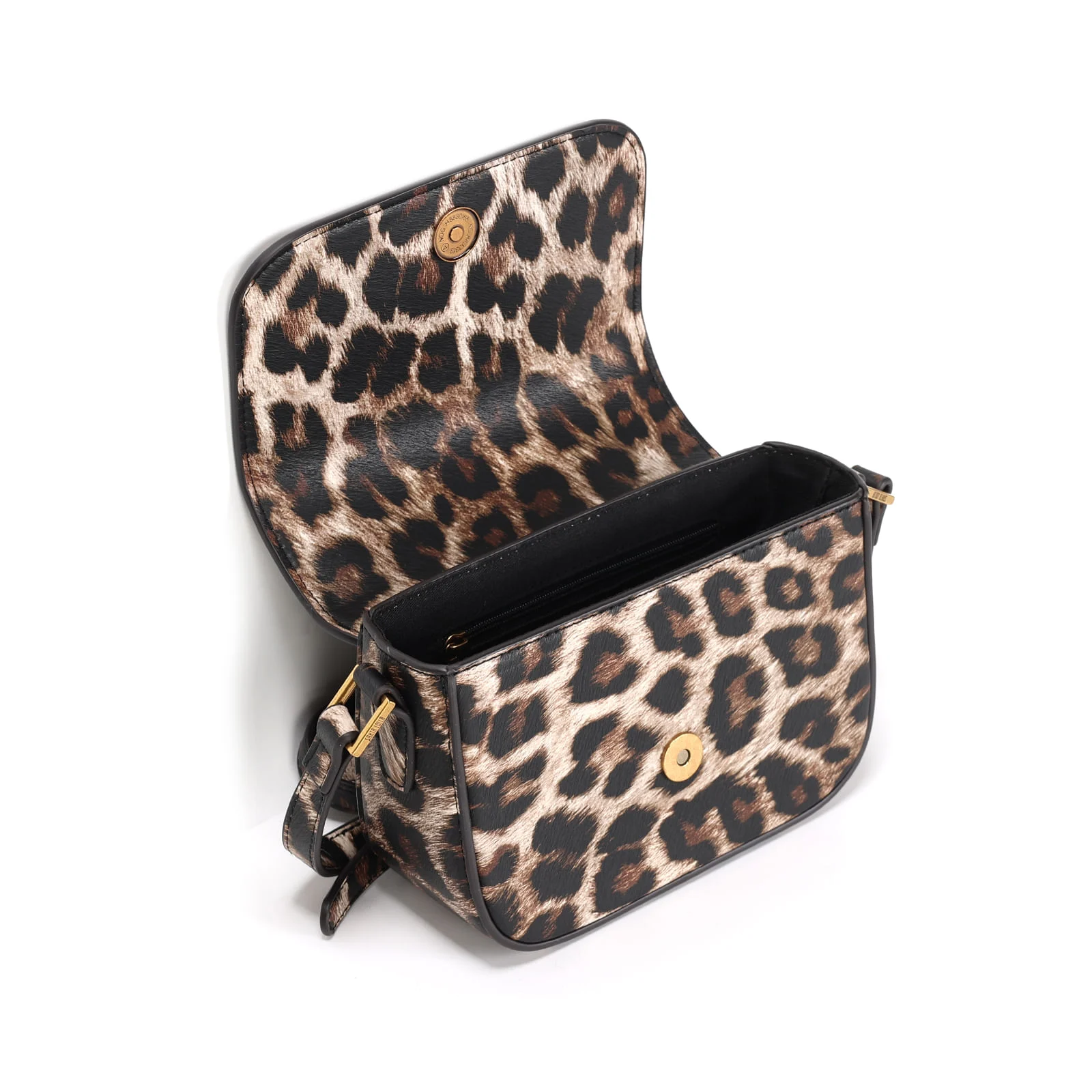 Bolsa Pequena Estampa Animal Print Onça Alça Transversal - vista 3 de 3