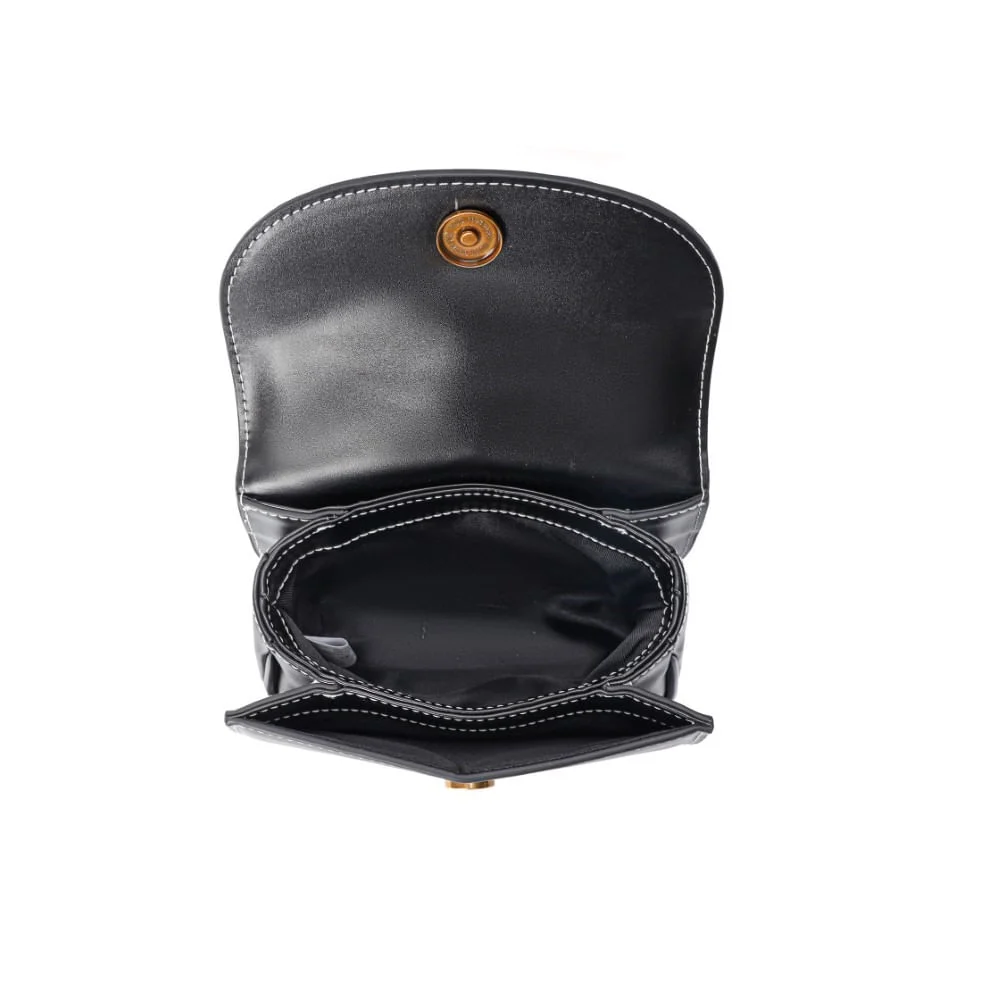 Bolsa Pequena Soft Preta Alça Dupla - vista 4 de 6