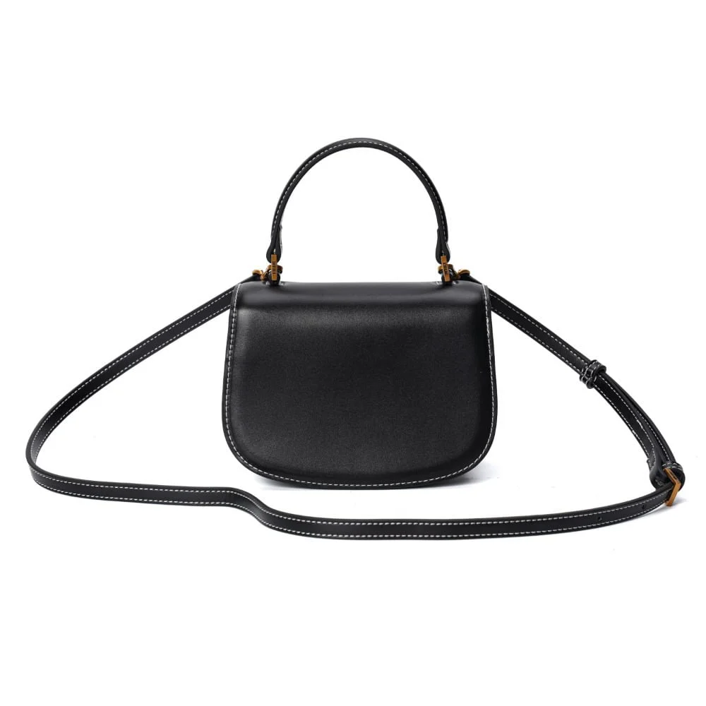 Bolsa Pequena Soft Preta Alça Dupla - vista 6 de 6