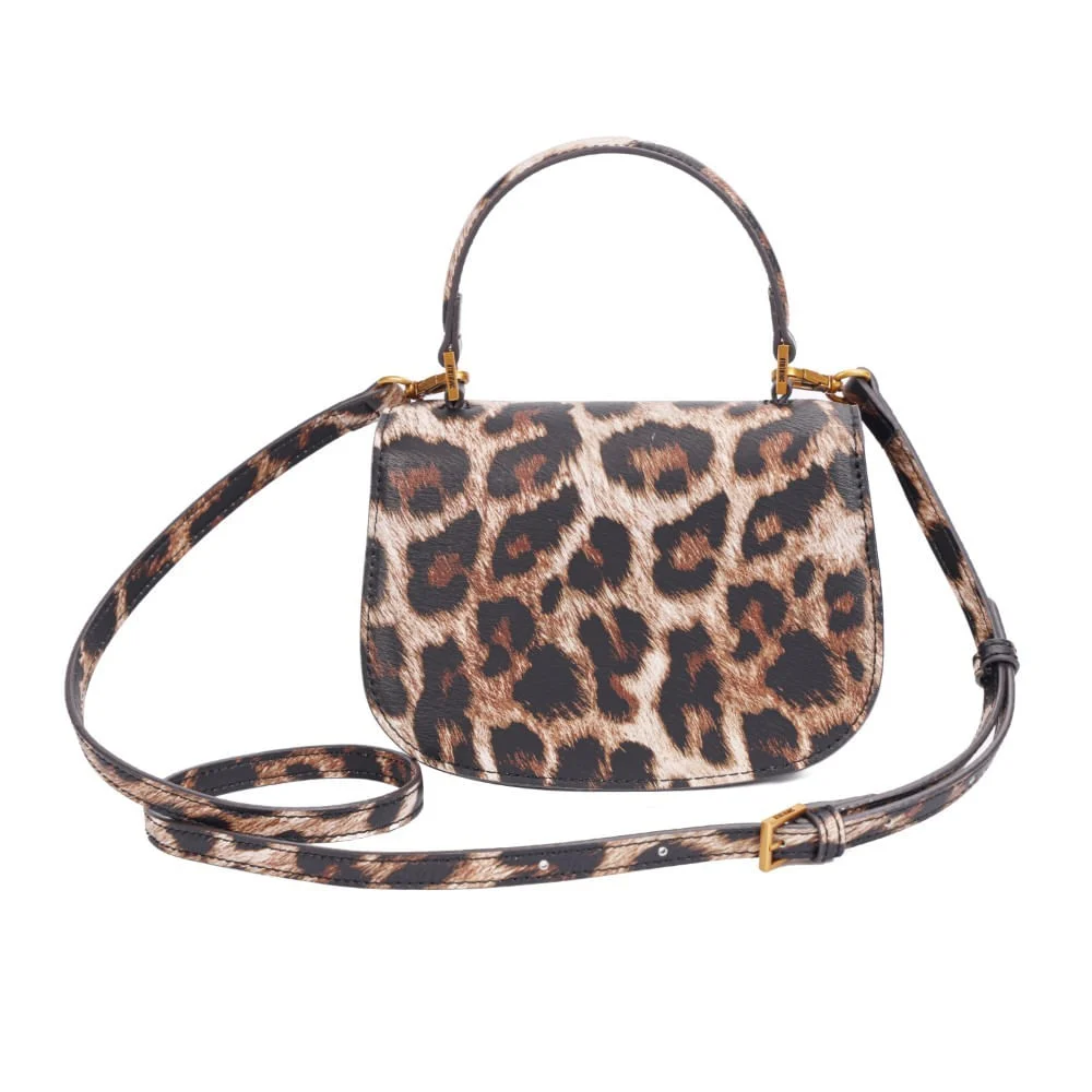 Bolsa Pequena Estampa Animal Print Onça Alça Dupla - vista 6 de 6