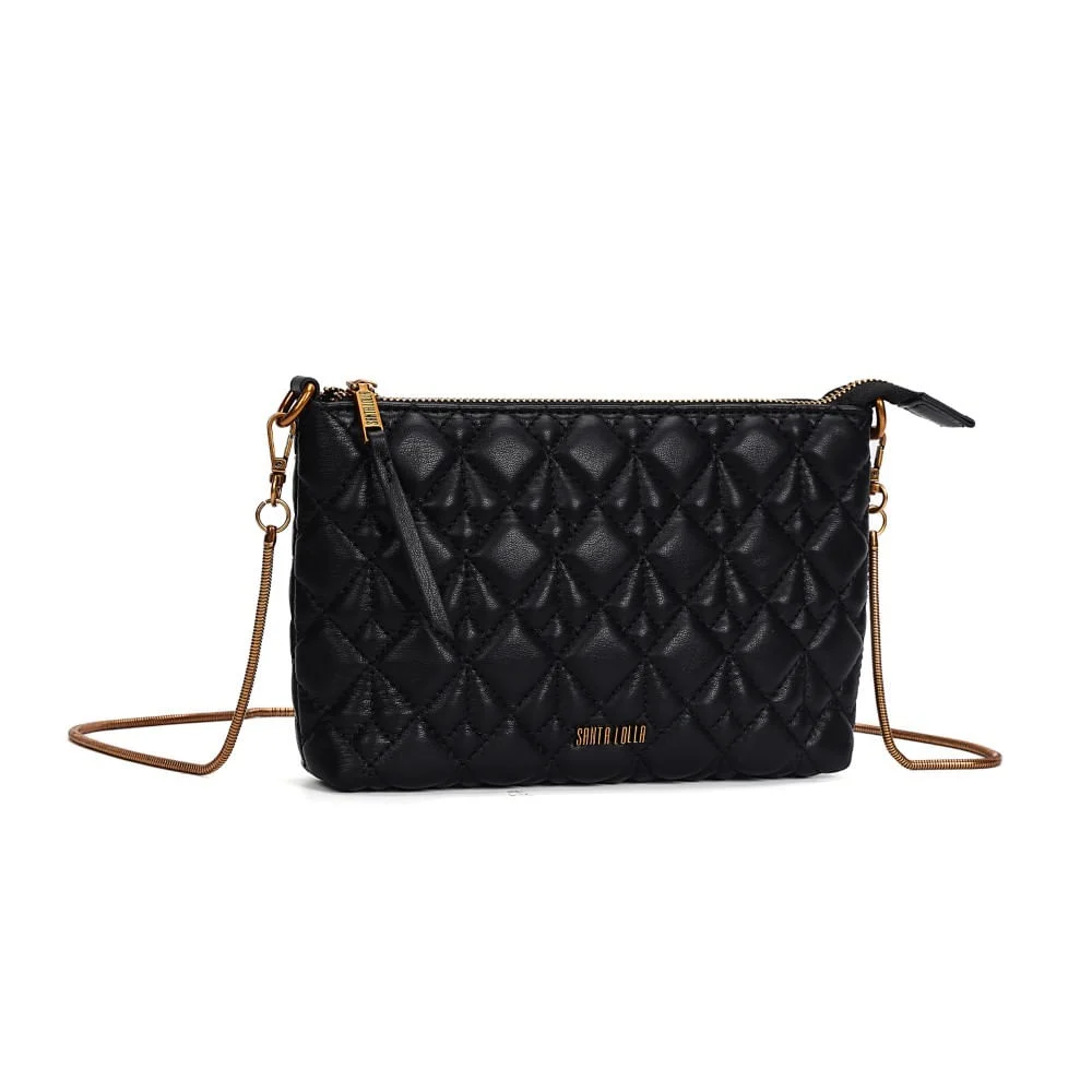 Bolsa Pequena Soft Preta Alça Transversal - vista 2 de 5