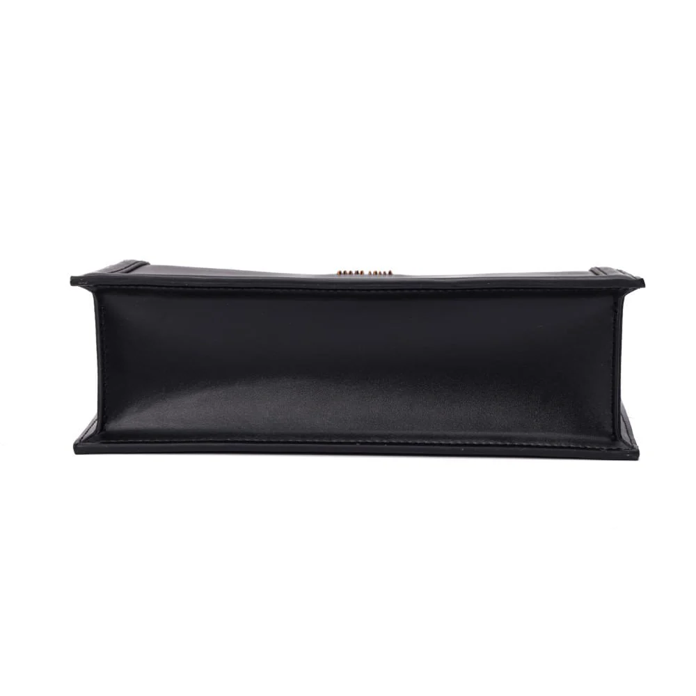 Bolsa Tote Pequena Soft Preta Alça Dupla - vista 5 de 7