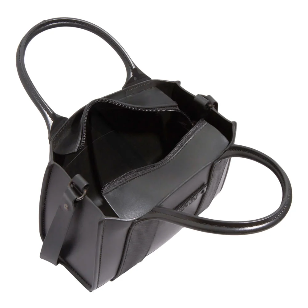 Bolsa Frasqueira Borracha Preta Alça Dupla - vista 4 de 4