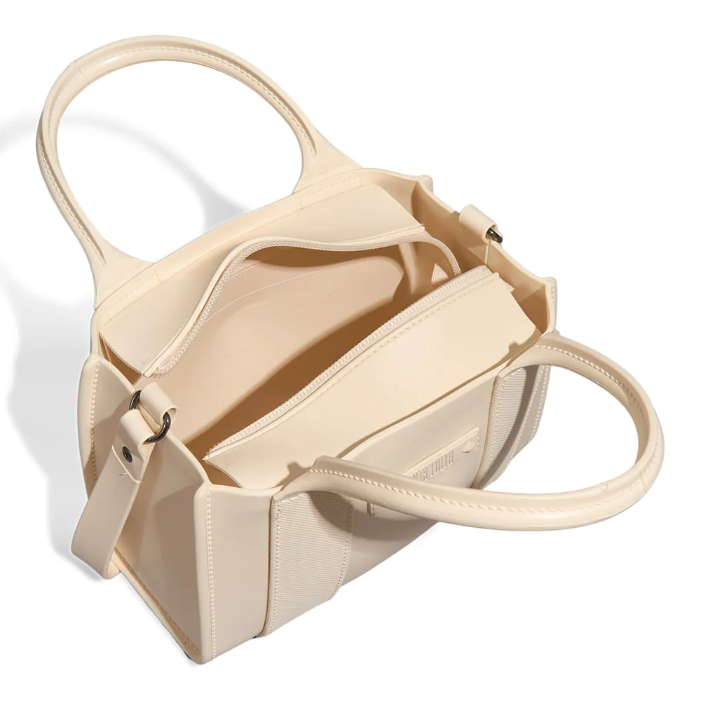 Bolsa Tote Borracha Off White Alça Dupla - vista 4 de 4