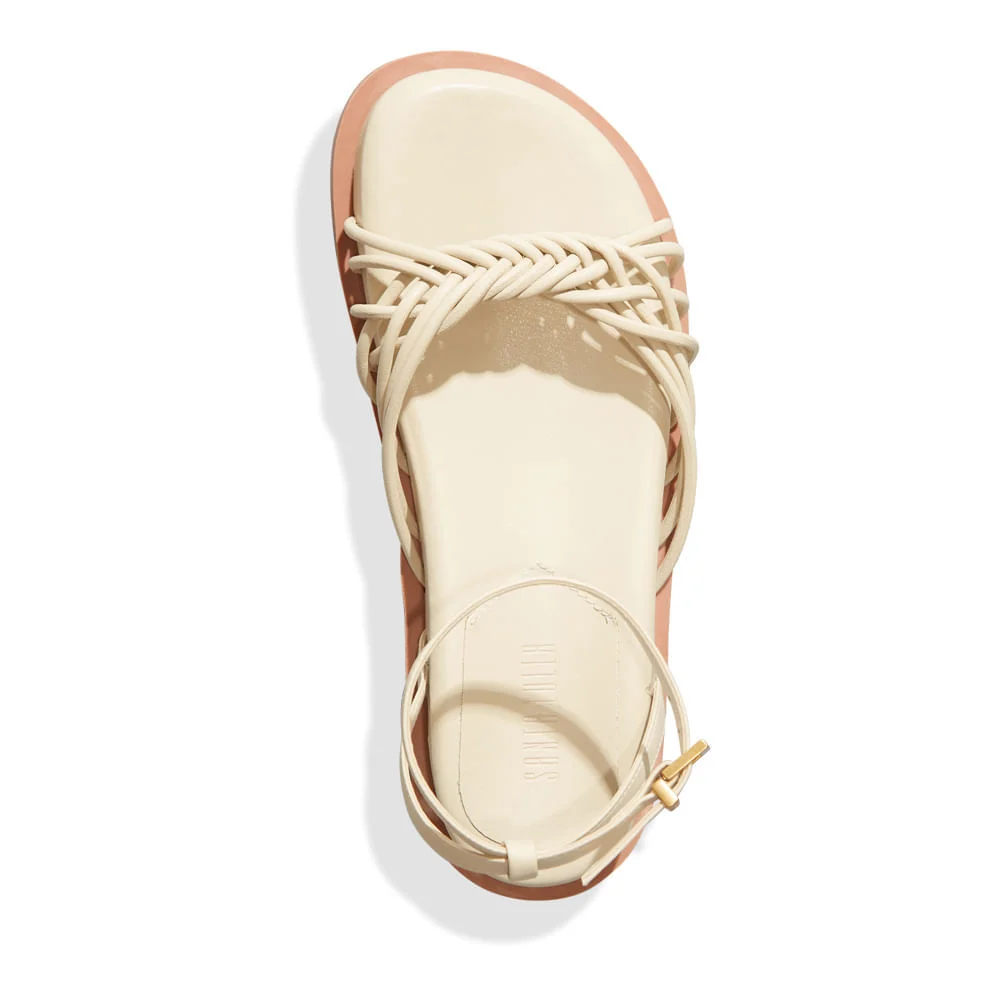 Sandália Papete Napa Soft Creme - vista 5 de 5