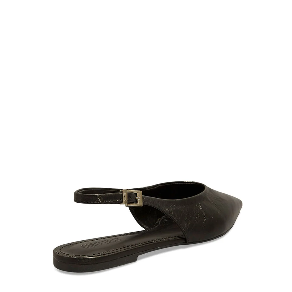 Sapatilha Slingback Couro Nobre Soft Preta - vista 4 de 4