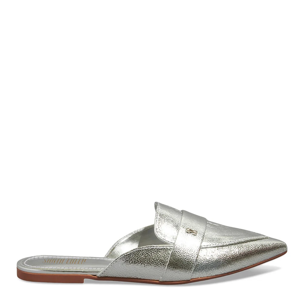 Mocassim Mule tecido splendore prata - vista 1 de 4
