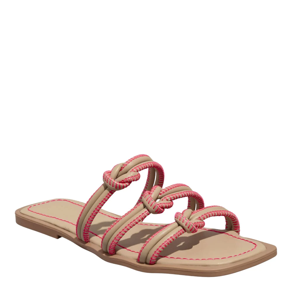 Rasteira Napa Soft Palha - vista 2 de 4