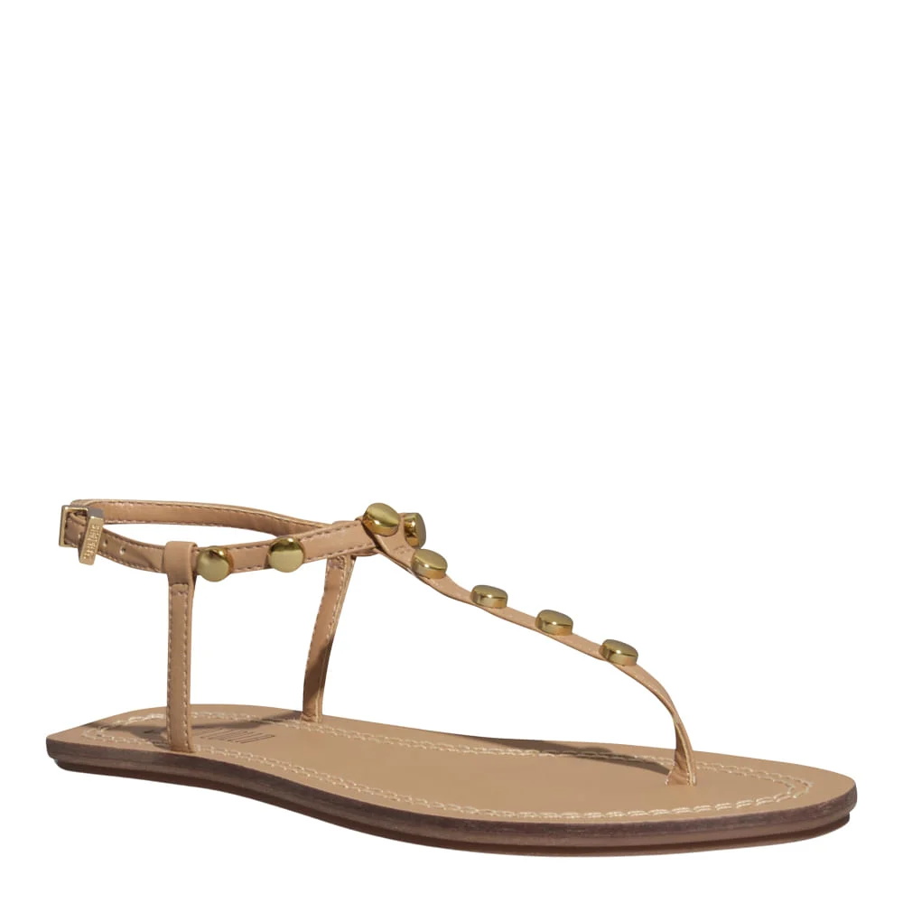 Rasteira Napa Soft Palha - vista 2 de 4