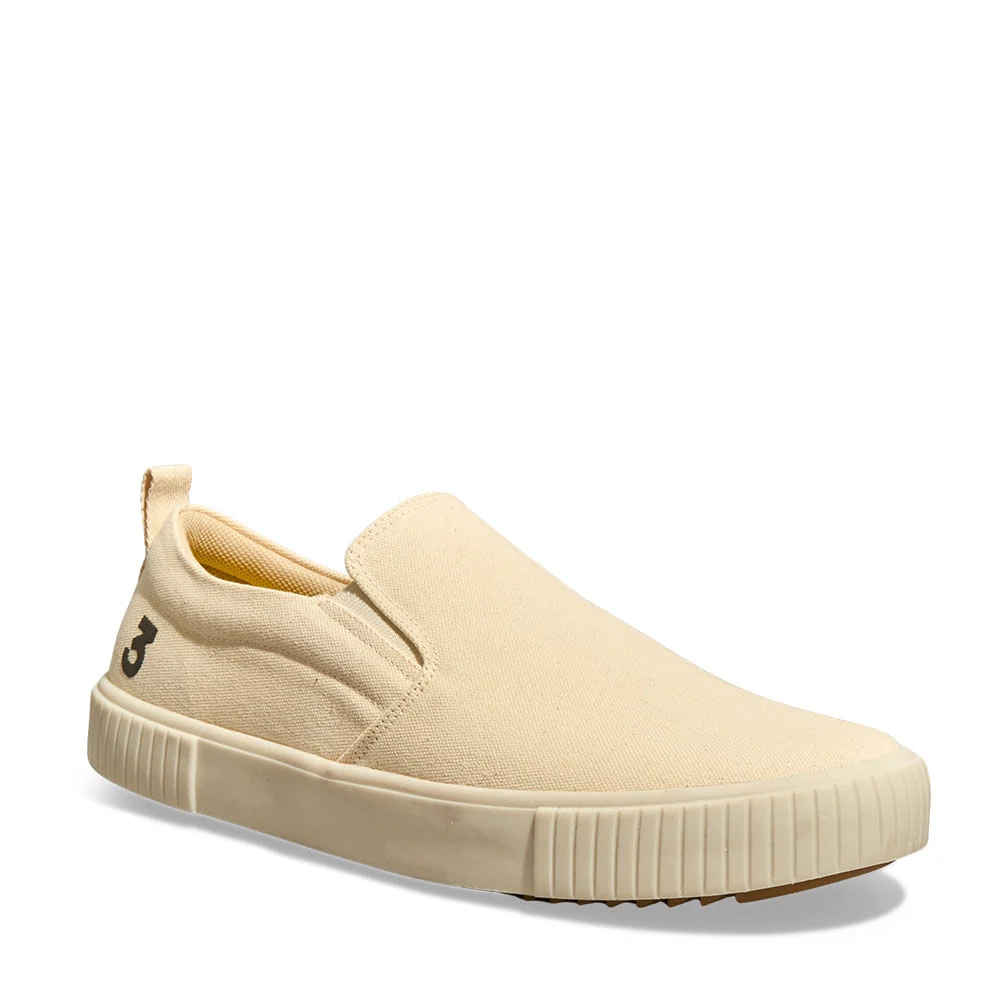Tênis Slip On Masculino Lona Deserto Bege - vista 2 de 4