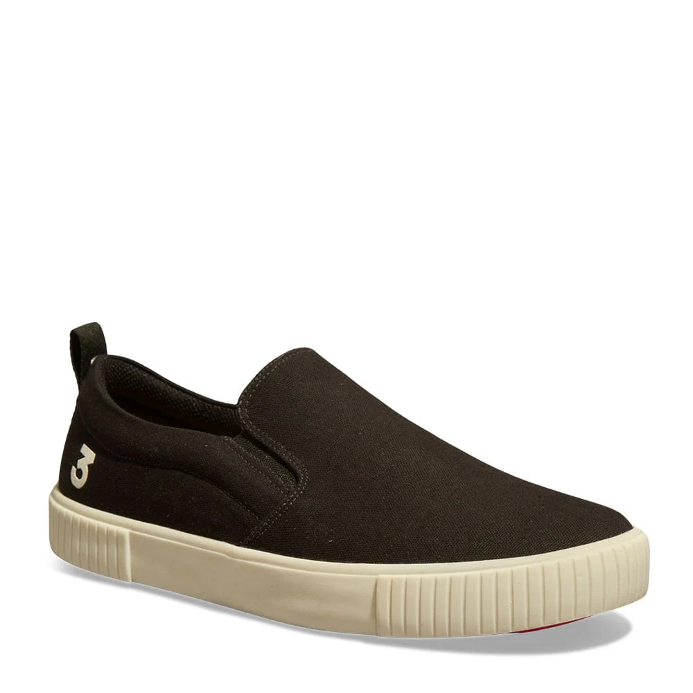 Tênis Slip On Masculino Lona Sol Preto 2 - vista 2 de 4
