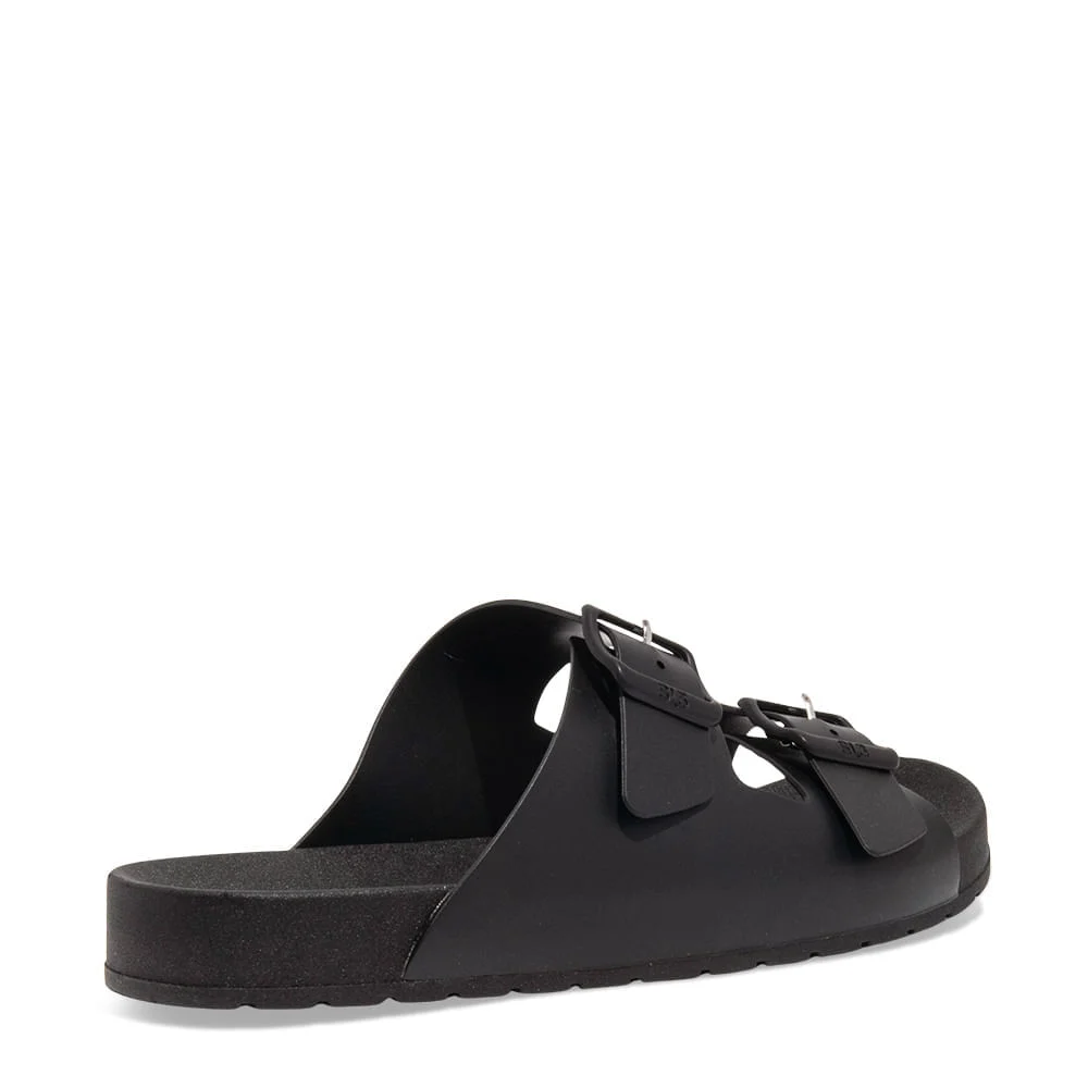 Chinelo Slide Fivela Masculino Borracha Preto - vista 3 de 3