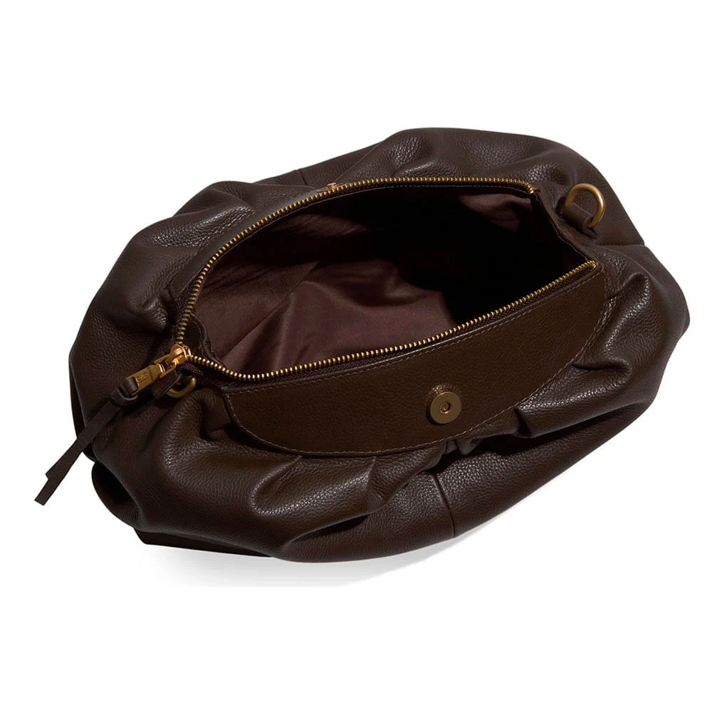 Clutch Couro Floater Marrom Dark Cocoa - vista 3 de 3
