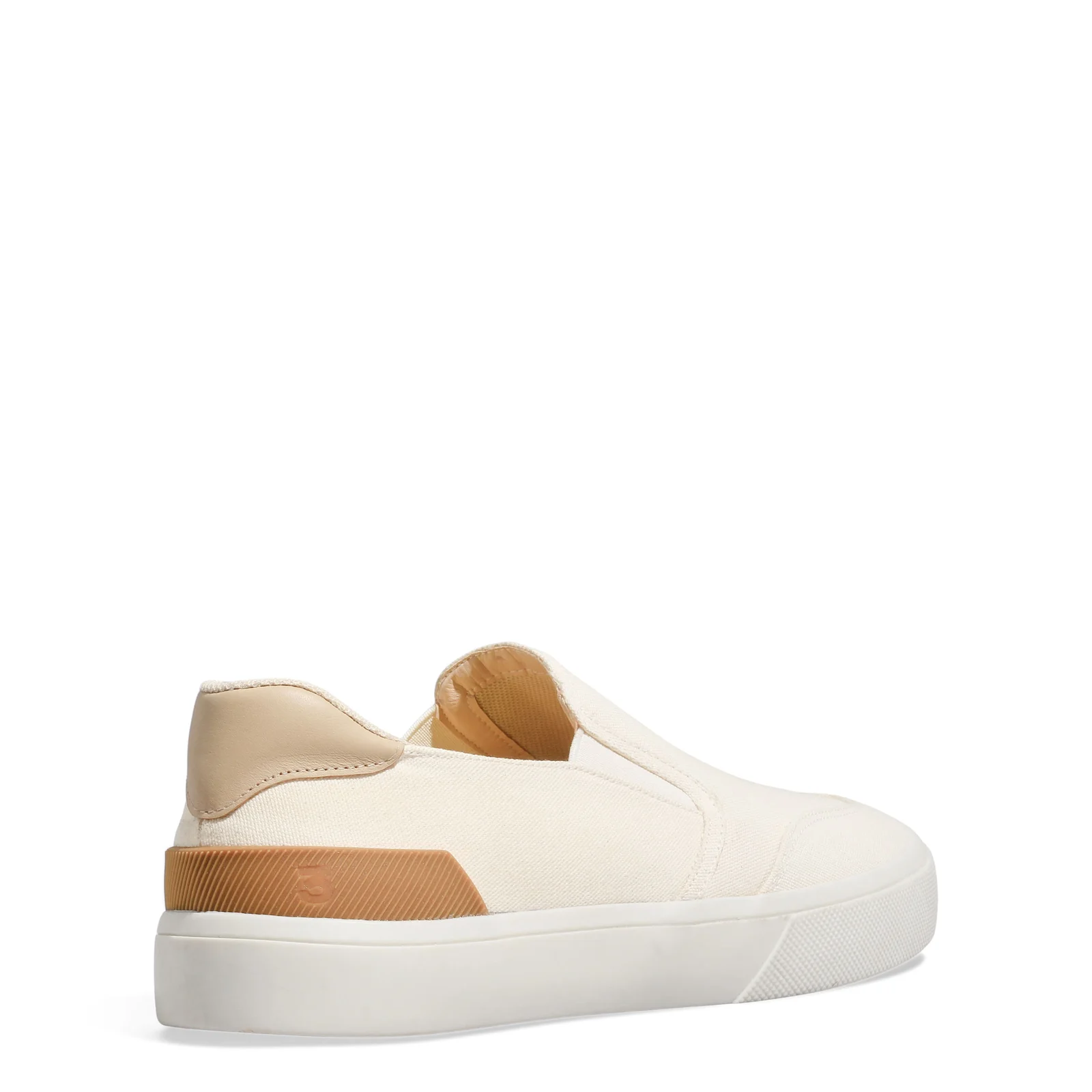 Tênis Slip On Masculino Lona Deserto Bege - vista 3 de 4