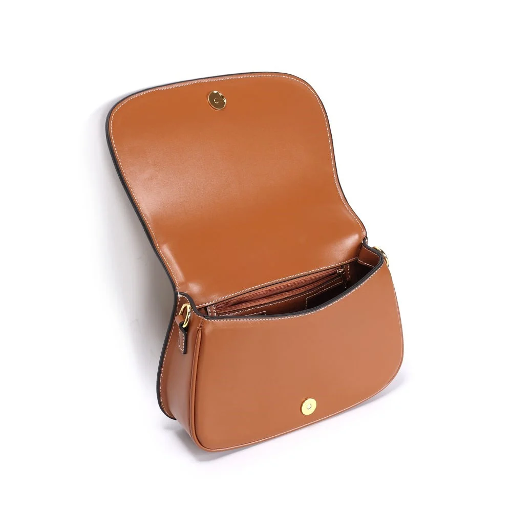 Bolsa Média Tramado Bege Alça Transversal - vista 2 de 3