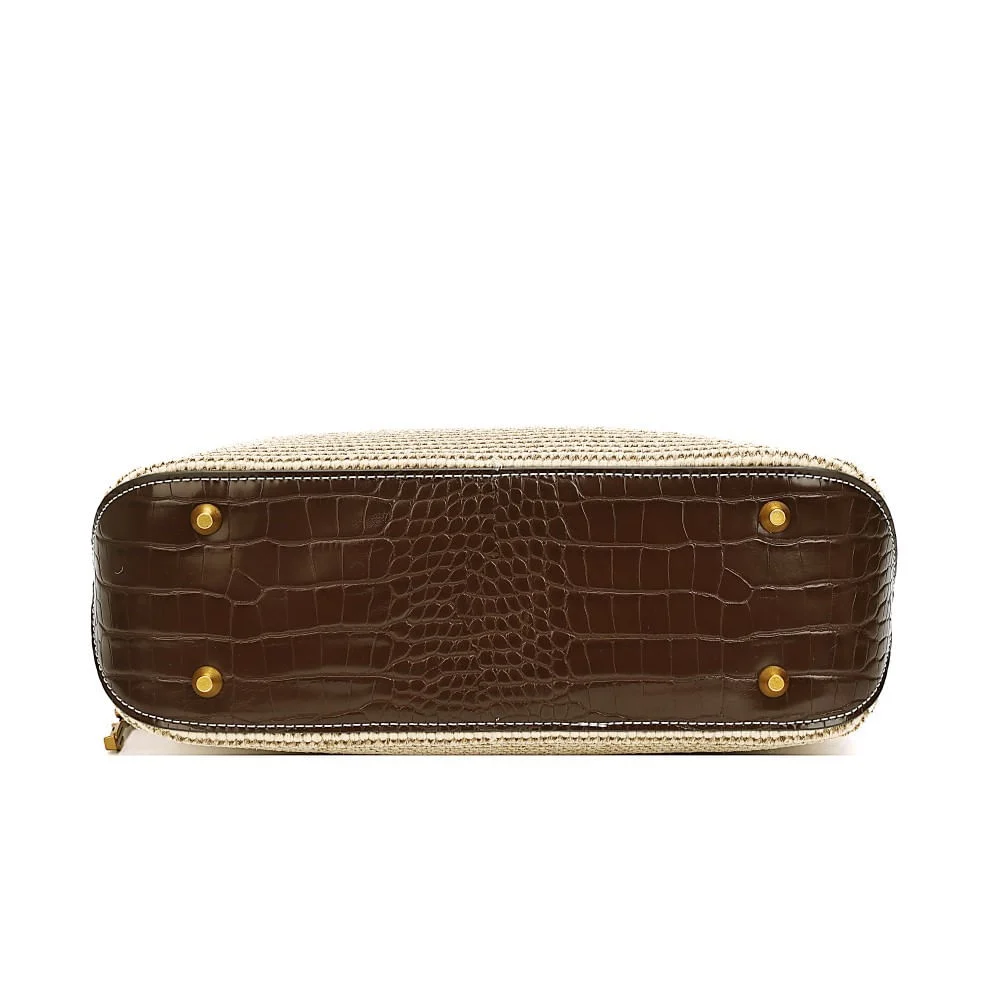 Bolsa G Tramado Dark Brown - vista 6 de 7