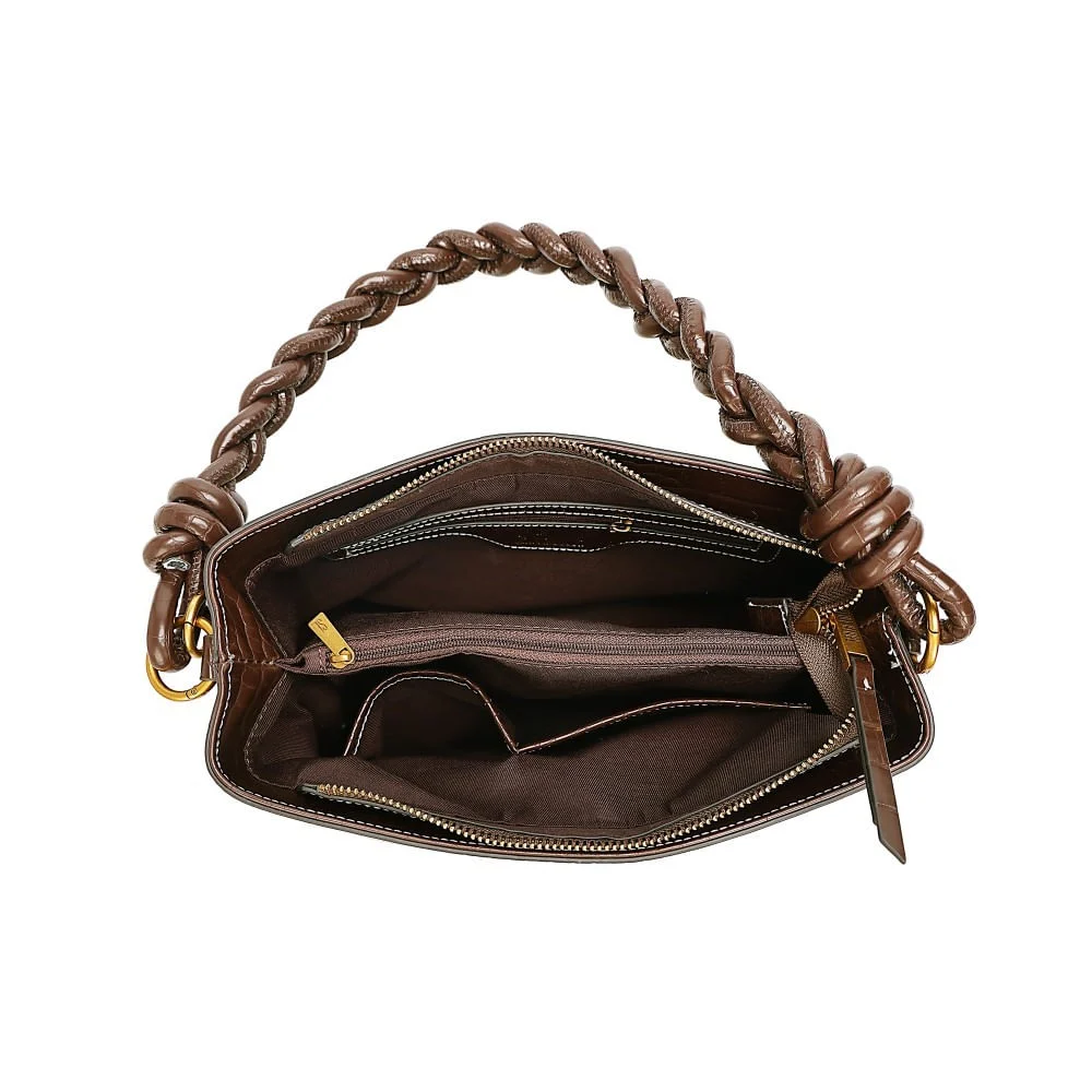 Bolsa G Tramado Dark Brown - vista 7 de 7