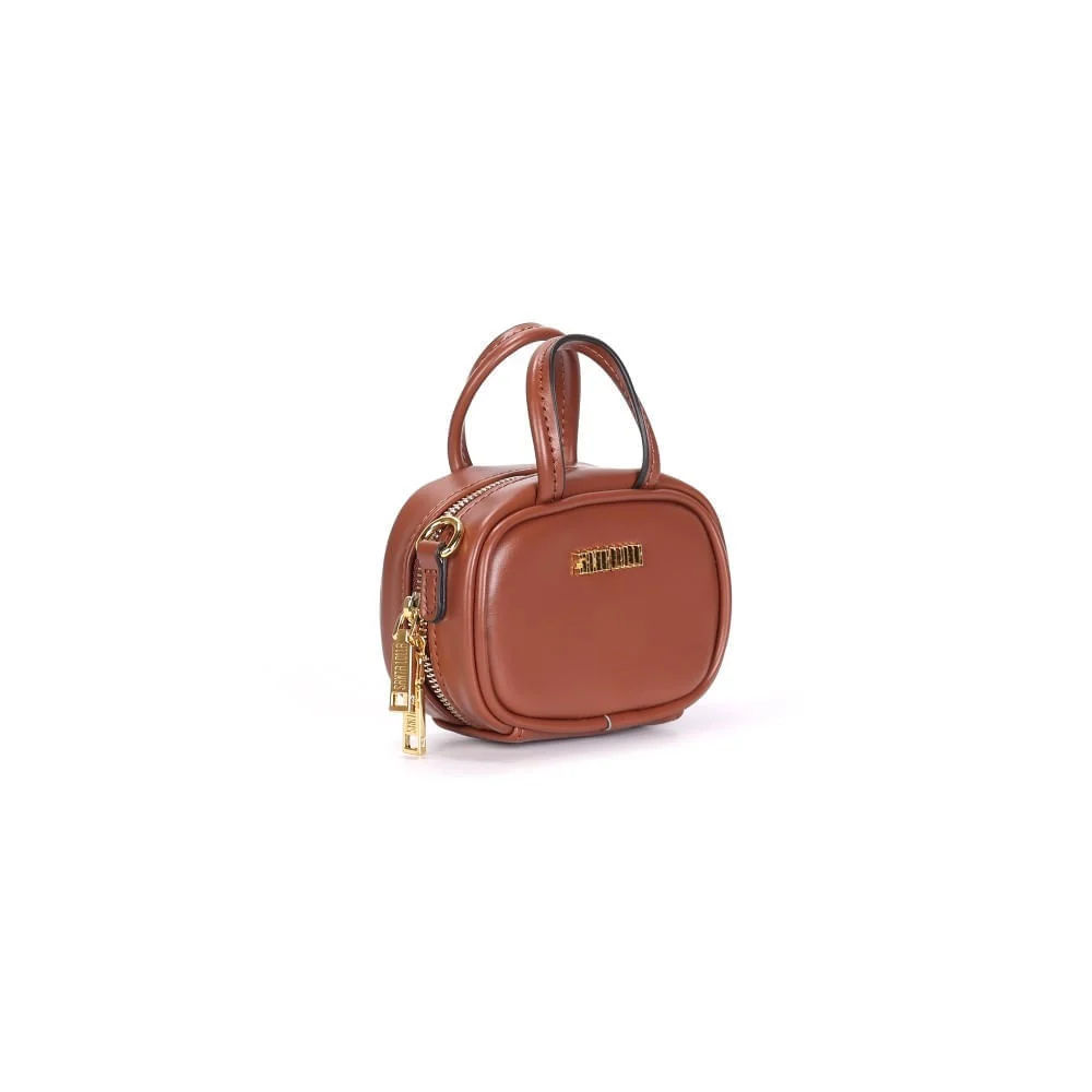 Mini Bag Soft Marrom Alça Transversal - vista 2 de 4