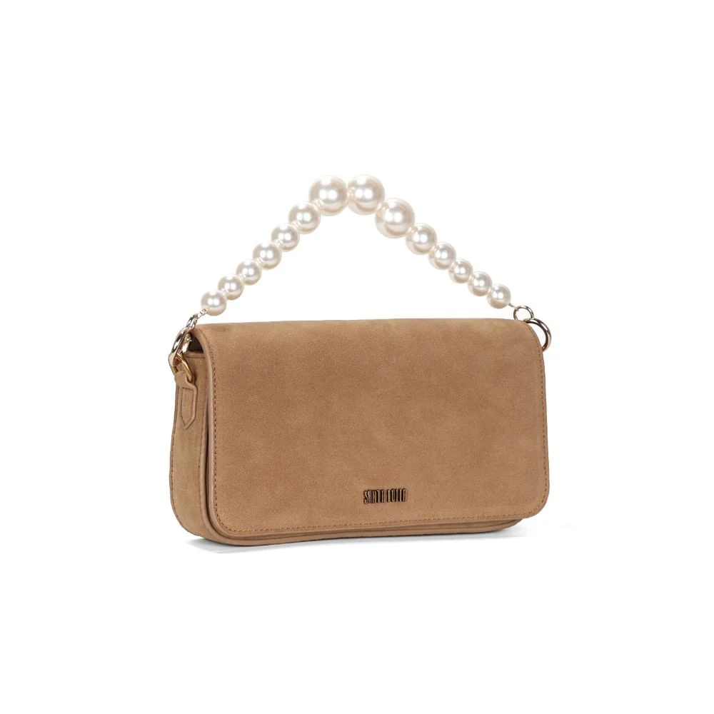 Bolsa P Material Camurça Bege - vista 2 de 3