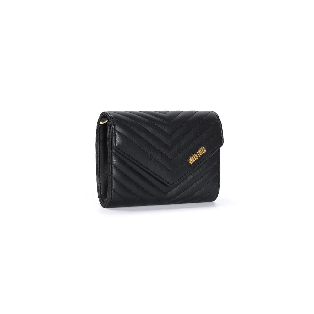 Bolsa Carteira Pequen Soft Preto Black Alça Transversal - vista 2 de 3