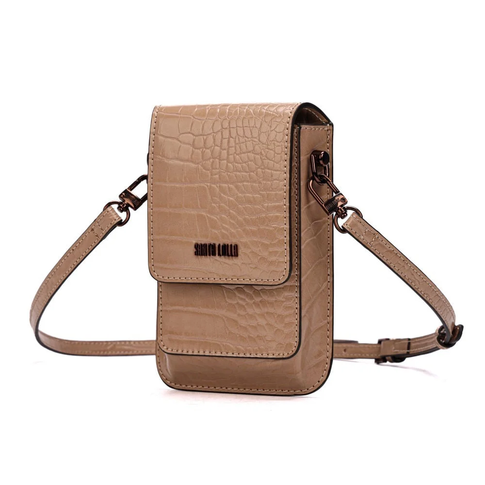 Carteira Material Croco New Sand - vista 3 de 7