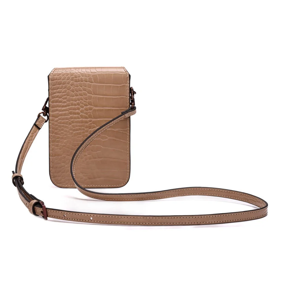 Carteira Material Croco New Sand - vista 5 de 7