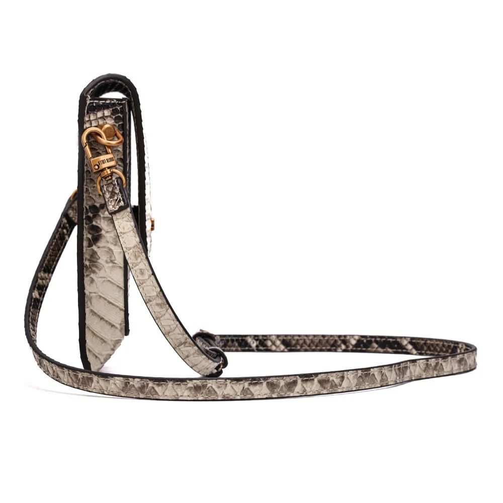 Bolsa Porta Celular Animal Print Estampa Cobra Alça Transversal - vista 4 de 7