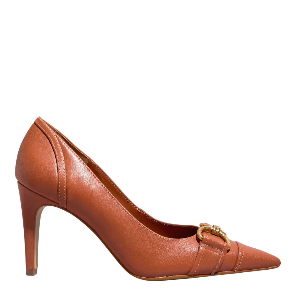 Scarpin Couro Pelica Soft Safari - vista 1 de 4